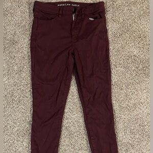 American Eagle Outfitters Dark Red Chinos
